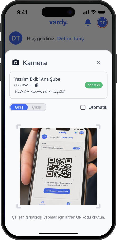 Personel Takip Sistemi Yönetici Paneli