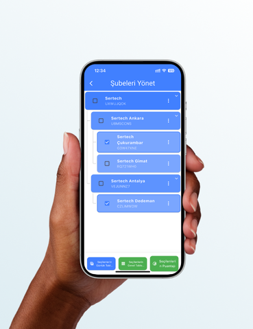 Çok Şubeli İşyeri Giriş Çıkış Takip Sistemi